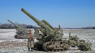 russian 203mm B-4 Heavy artillery gun