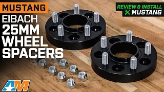 2015-2022 Mustang GT Eibach 25mm Pro-Spacer Hubcentric Black Wheel Spacers Review & Install