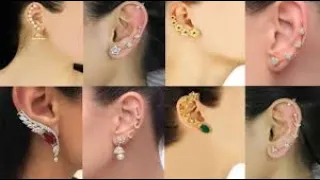 Latest Upper Ear Earrings Collection||Trendy Cartilage Earrings Designs Collection||Upper Earring