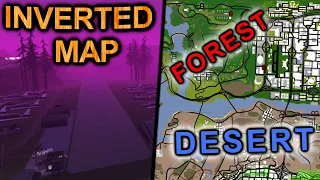 GTA SA but the map is reversed