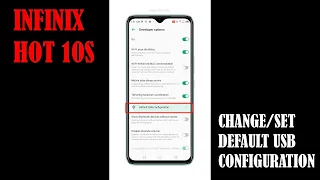 How to Change/Set Default USB Configuration on Infinix Hot 10s #Shorts