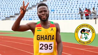 EDWIN GADAYI CLOCKS A SEASON BEST OF 20.85(+0.5M/S) TO WIN LOC NATIONAL INVITATIONAL 200M MEN FINAL.