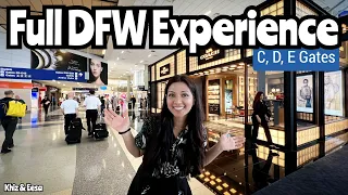 DFW Airport Tour (Walking Tour of C, D and E Gates) #travel #airport ​⁠​⁠@DFWIntlAirport