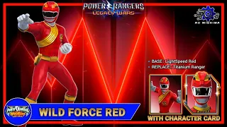 Cole - Red WildForce Ranger mod with Character Card | Power Rangers Legacy Wars