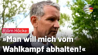 Björn Höcke nach dem heutigen Prozessauftakt: „Man will mich vom Wahlkampf abhalten!“