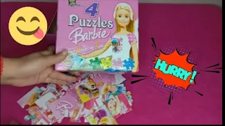 Barbie puzzle unboxing🌹❤️🙂  fun time 😊 @funpuzzle1122