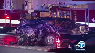 10-car pileup in Upland leaves 1 dead, 6 injured