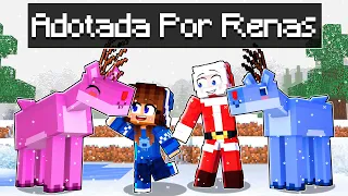 MIIKA FOI ADOTADA PELAS RENAS DO PAPAI NOEL no Minecraft ◂Miika▸