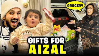 Ghazal Chali gai☹️Aizal ko Gifts phncha diye || Amma ki Badmashi for Grocery...😏