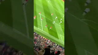 Marcus Rashford penalty Manchester United 2- 1spurs Stratford end view