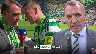 "It means everything to me... we wrote our own story" 💚🤍 | Brendan Rodgers on Celtic's title 🏆