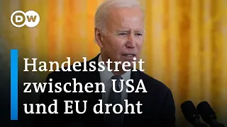 Präsident Macron verhandelt mit US-Präsident Biden in Washington | DW Nachrichten