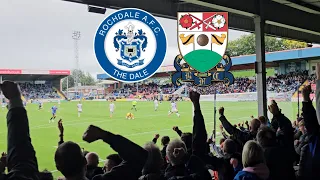 ROCHDALE AFC VS BARNET FC - 4-2 - WHAT A WAY TO WIN - Crown Oil Arena