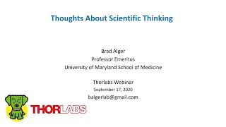 Thoughts on Scientific Thinking