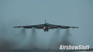 Military Departures Compilation (F-22s/F-35s/F-4/AV-8Bs/B-52) - EAA AirVenture Oshkosh 2015