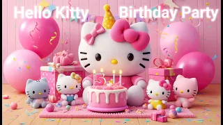 Hello Kitty Birthday Party, Happy Birthday Song! #birthday #song #happybirthday #hellokitty #ai