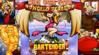 Bartender The Celeb Mix Y8 - All 18 Endings Game, All Reactions, All recipes (Crazy Game)