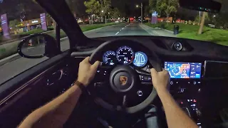 2022 Porsche Macan GTS POV Night (3D Audio)(ASMR)