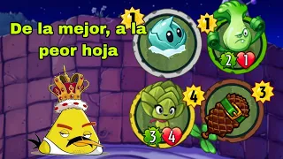 PvZ Héroes Top 29: Hojas de la mejor a la peor