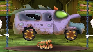 ambulance | car garage | car formation | scary video for children | hello its halloween