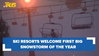 Western Washington ski resorts welcome first big snowstorm of the season