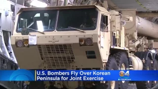 US Bombers Fly Over Korean Peninsula For Joint Exercise