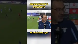 Sarri risponde a Murinho "Non mi sono sentito definire da nessuno"