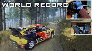 [World Record] Citroen C4 WRC | Thrustmaster T300RS + TH8A | DiRT Rally 2.0