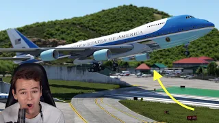 Short Runway Test - FIRST Air Force One 747 For X-Plane