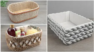 Incredibly beautiful DIY baskets made from ordinary cord