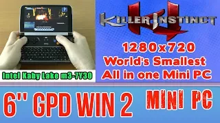 GPD WIN 2 Killer Instinct on Handheld Mini PC - 256 GB SSD 8GB RAM Intel Core m3-7Y30 HD 615