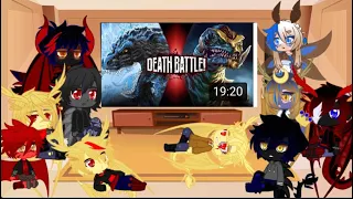 Kajiu react to godzilla vs gamera death battle