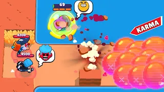 SKILL or LUCK to SURVIVE? 1000% INSTANT KARMA 😂 Brawl Stars 2023 Funny Moments, Wins, Fails ep.1131