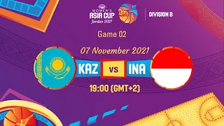 Kazakhstan v Indonesia | Full Game -  FIBA Women's Asia Cup 2021 - Division B