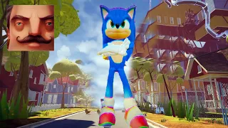 Hello Neighbor - New Neighbor Sonic the Hedgehog Act 2 Trampoline Gameplay Walkthrough