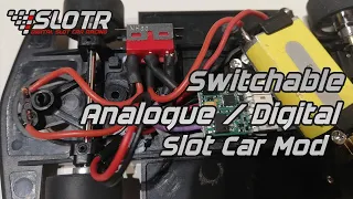 Switchable Digital / Analogue Slot Cars using FT-Slottechnik SCD2022 Carrera digital decoder chips