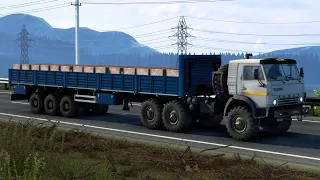 786.1 / ETS 2 V1.45 / КАМАЗ 4310 / Суровая Россия Забайкалье R1 / Мариинск - Большая Златогорка