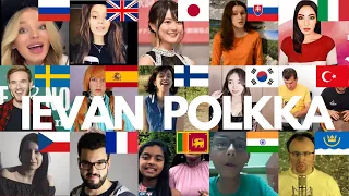 who sang it better - Ievan polkka cover by aish ( India, USA, Russia, Uk, indonesia, Australia)
