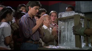 |Karate Kid 2| Daniel breaks the ice scene