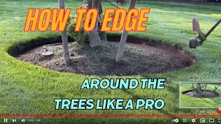 Do It Yourself | How To Edge | Line Trimmer Edging Tree Ring Like a Pro