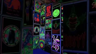 Black light room