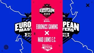 ESG vs MAD – EU Masters Summer 2018 | Halbfinale [GER]