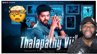 Last Decade of Thalapathy Vijay | Birthday Special Mashup 2021 | KOVF | Sreeju Lal | SJ (REACTION)