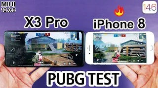 Poco X3 Pro vs iPhone 8 PUBG MOBILE TEST - Which is Best For PUBG in 2021?🤷‍♂️