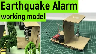 Earthquake alarm model making | Earthquake alert | earthquake alarm | #diyasfunplay | #diy
