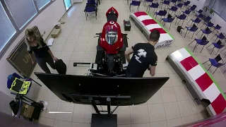 Assembling Moto Trainer with Ducati Panigale. Motorbike simulator, Simulateur moto, Simulador moto