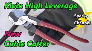 Klein New High Leverage Cable Cutter 63225 Review and Demonstration