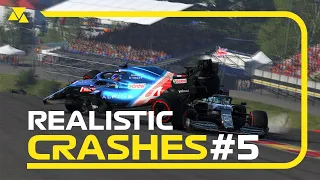 F1 2021 | REALISTIC CRASH COMPILATION #5