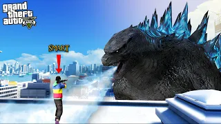 မြို့ထဲကို ဂေါ်ဇီလာကြီး ဝင်လာပြီ | Godzilla in GTA V | SMART On Live