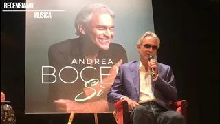 Andrea Bocelli presenta il suo nuovo album d'inediti, "Si"